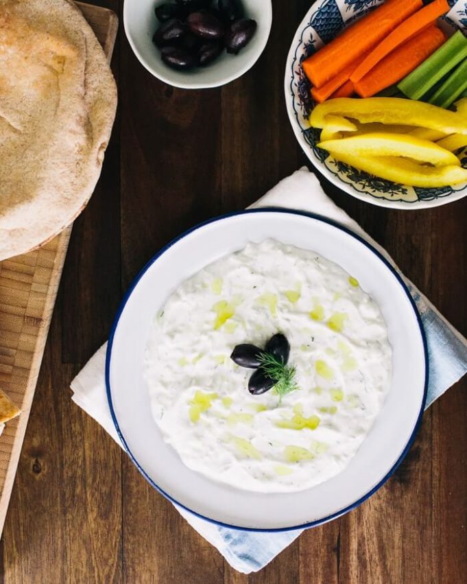 Authentic Tzatziki Recipe Greek Yogurt Cucumber Dip
