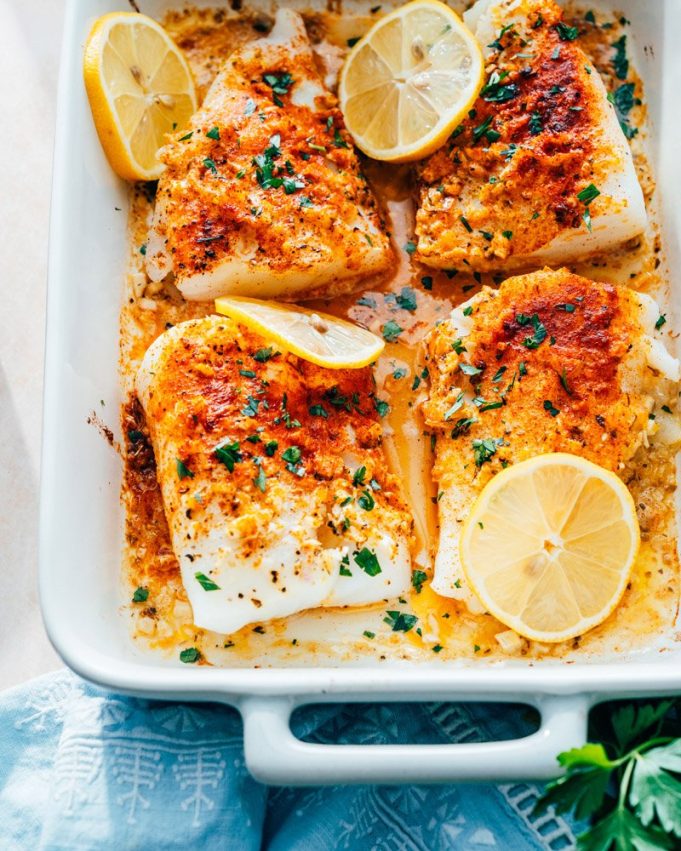 Baked Cod with Lemon