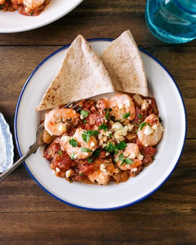 Baked Shrimp with Feta and Tomatoes