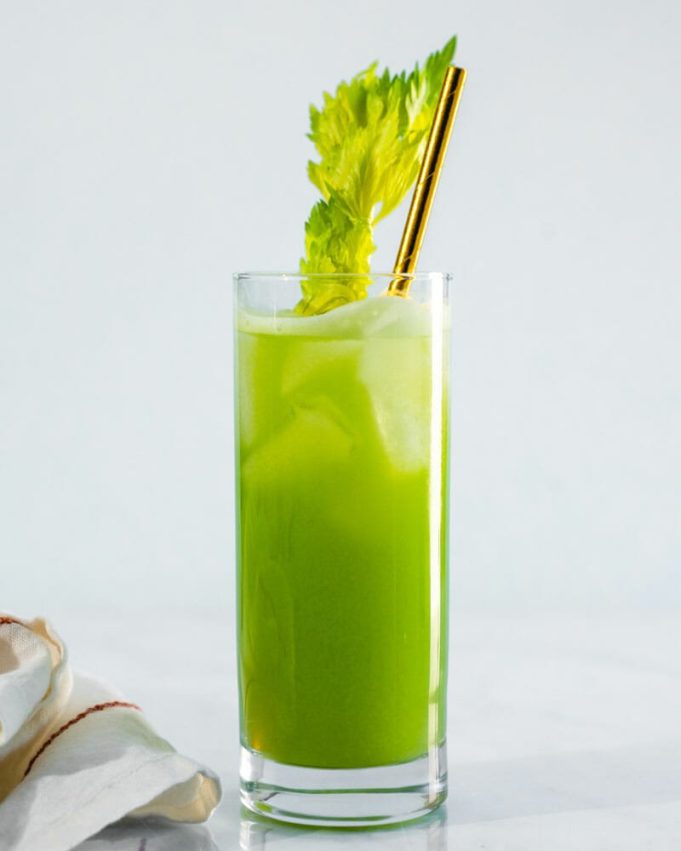 Celery Juice in a Blender