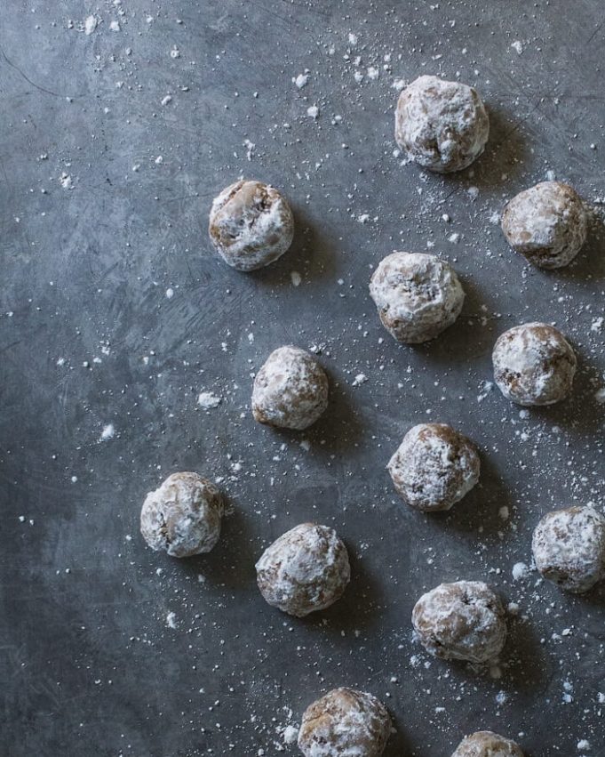 Chai Spice Almond Snowball Cookies