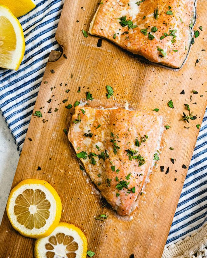 Easy Cedar Plank Salmon