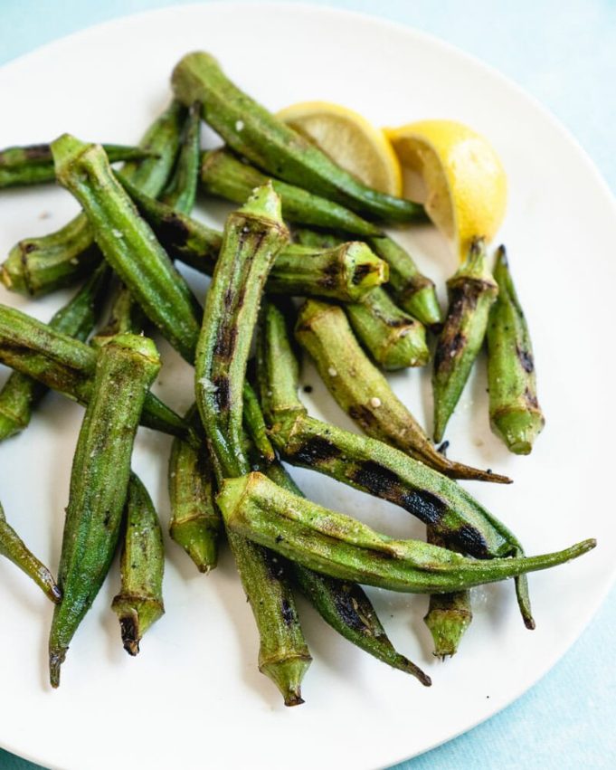 Easy Grilled Okra