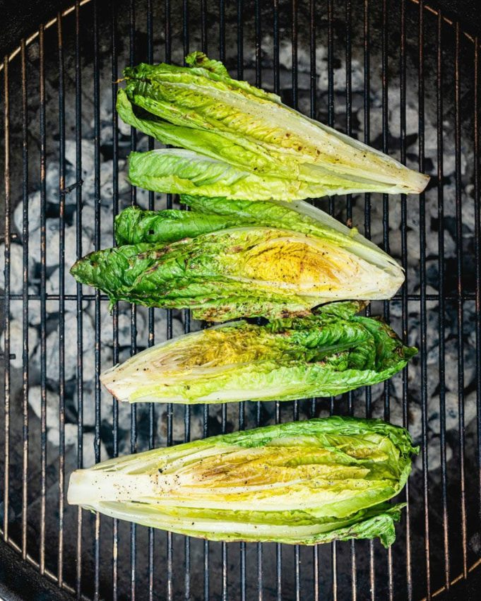 Easy Grilled Romaine