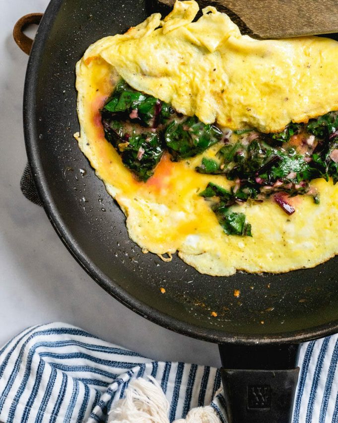 Omelette with Beet Greens Recipe