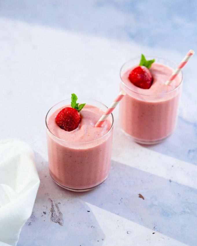 Perfect Strawberry Smoothie Best Flavor 038 Texture