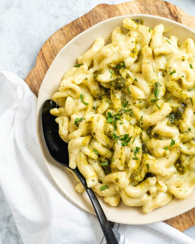 Pesto Mac and Cheese All Time Favorite