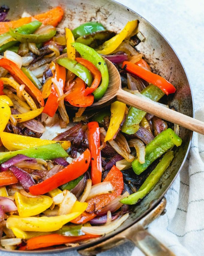 Quick Sauteed Peppers and Onions