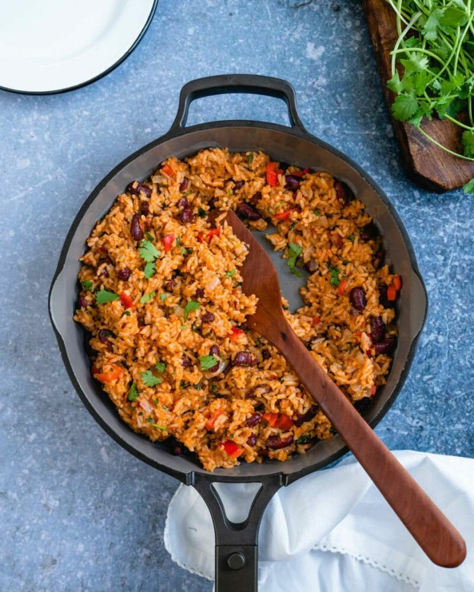 Spanish Rice and Beans Easy Pantry Meal