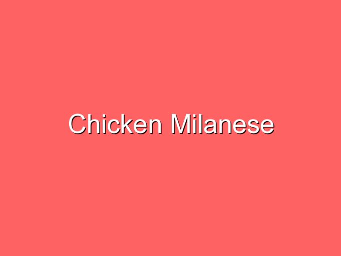 chicken milanese 35793