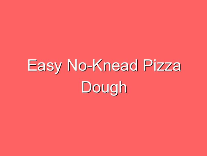easy no knead pizza dough 35775