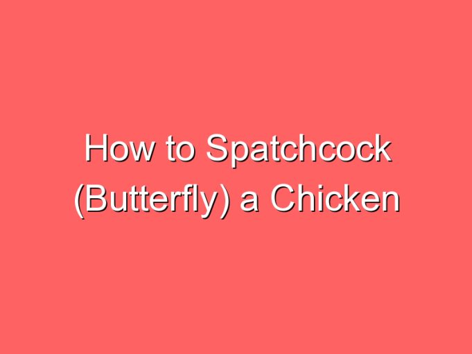 how to spatchcock butterfly a chicken 35802