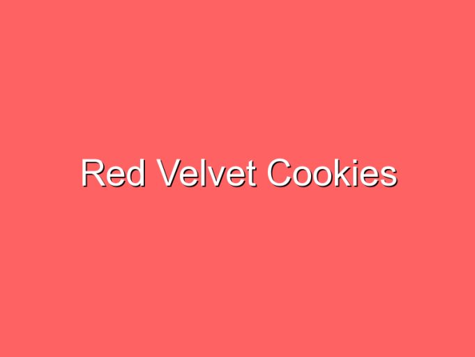 red velvet cookies 35745
