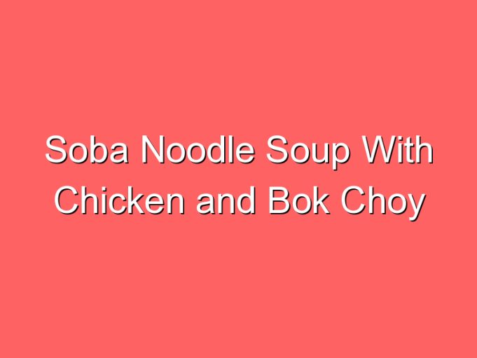 soba noodle soup with chicken and bok choy 35859