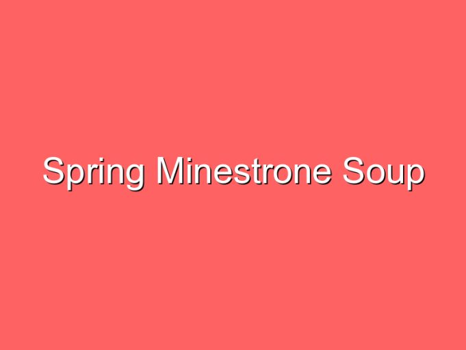 spring minestrone soup 35787